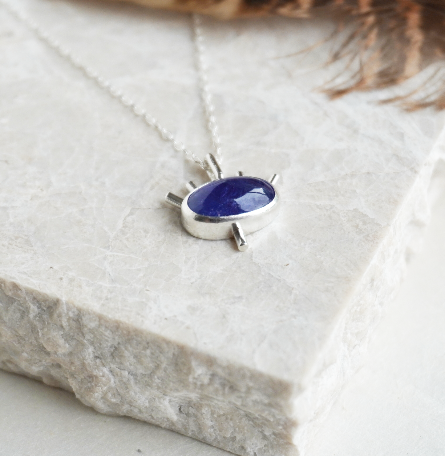 *Seconds - Tanzanite 'evil eye' necklace