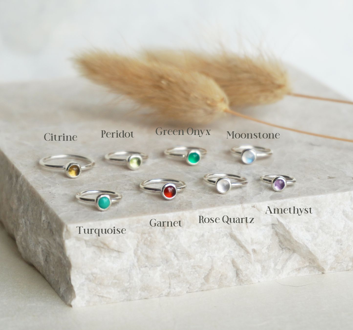 Sterling Silver Cartilage Gemstone Earring | Made to Order