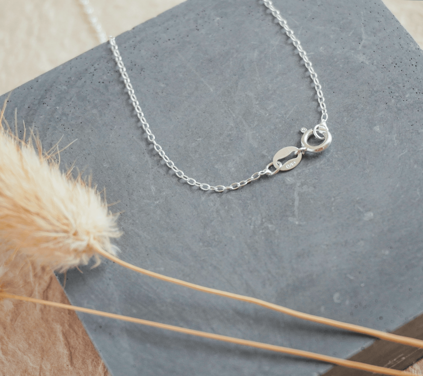 18 inch sterling silver trace chain