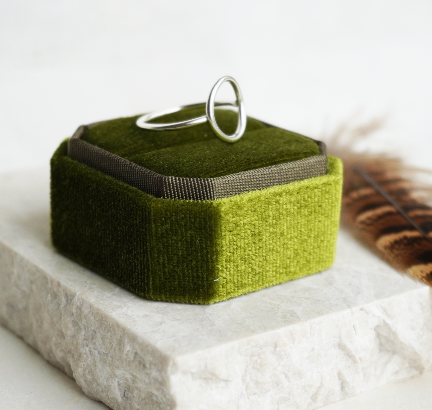 Full moon sterling silver ring | Made to order