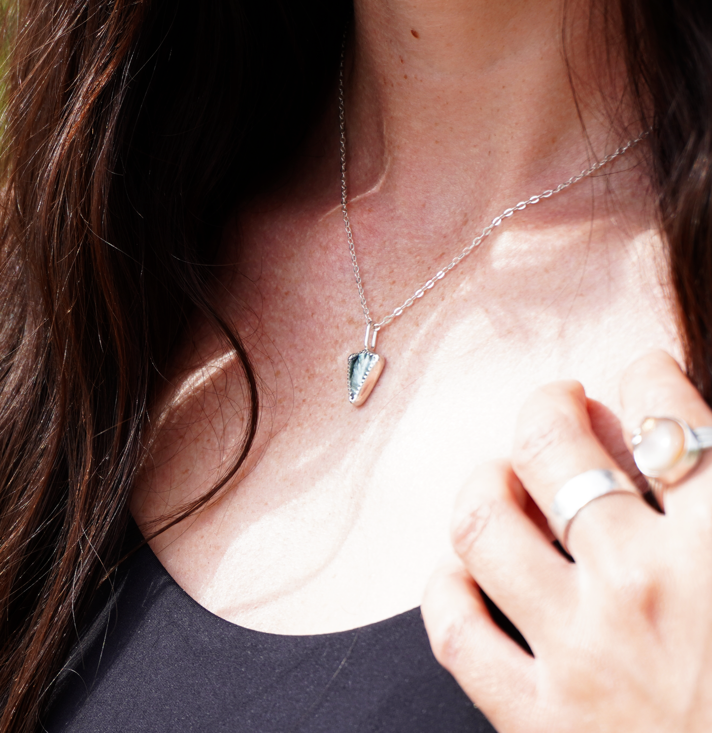 Serpentine arrow necklace