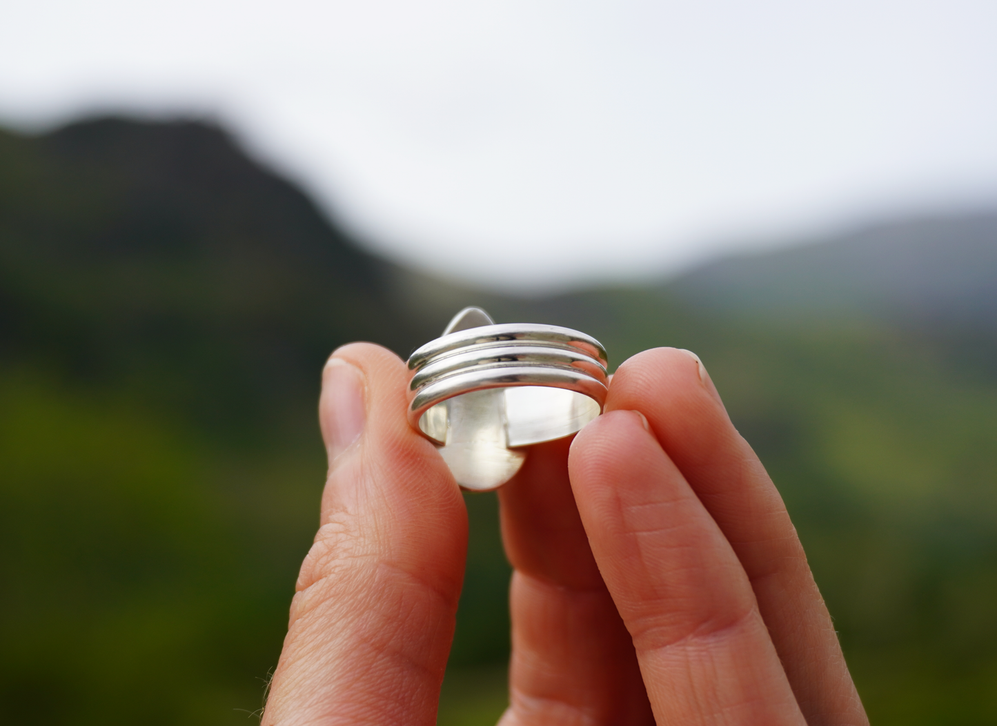 Sunstone confetti ring - Size Q / P
