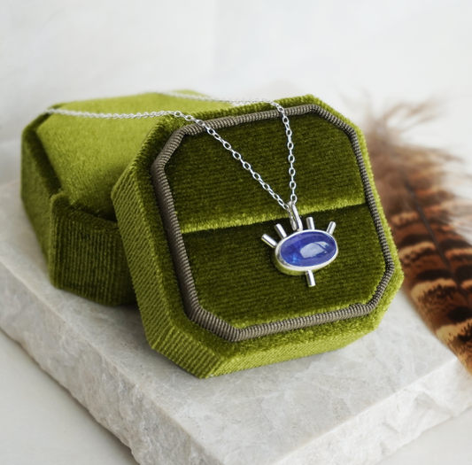 *Seconds - Tanzanite 'evil eye' necklace