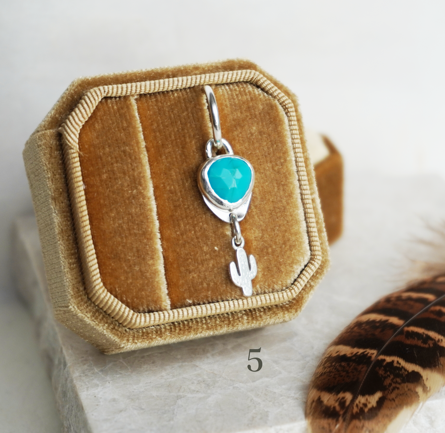 One of a kind sterling silver gemstone dangle belly rings | Semi custom, finished in your size
