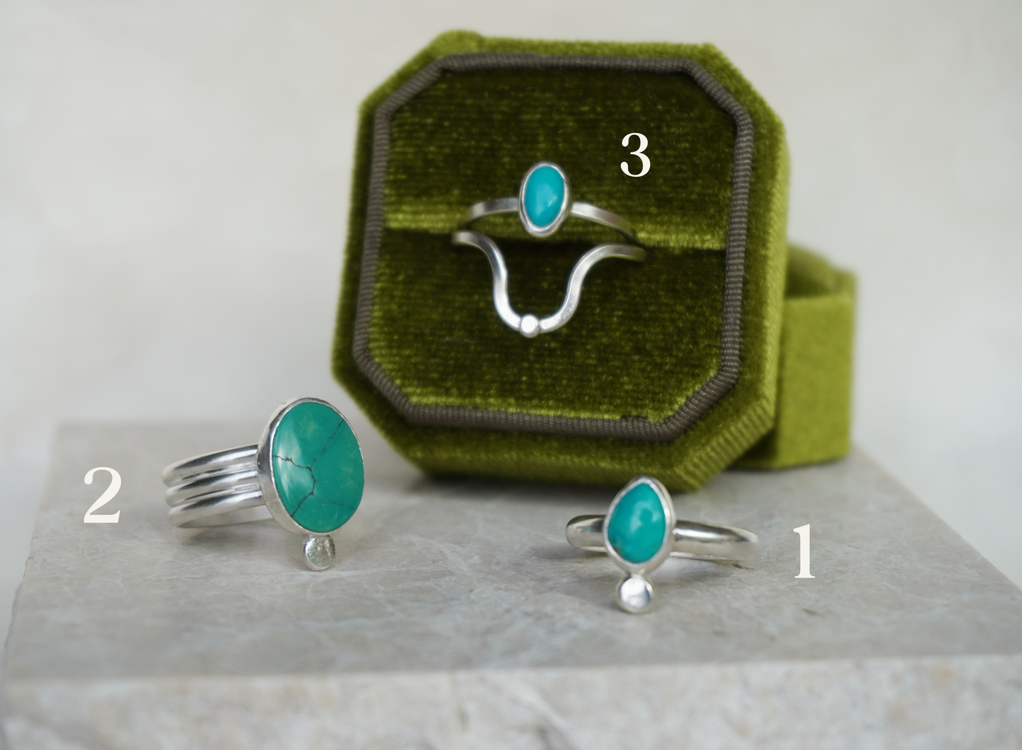 Turquoise rings | Ready to ship | One of a kind